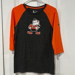 Cleveland Browns 3/4 sleeve shirt
